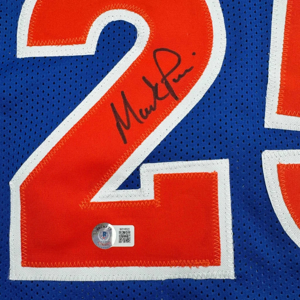 Autographed Mark Price Cleveland Blue Basketball Jersey Beckett BAS COA | Authenticated Signed Sports Jersey | vintageantiquesgifts.com