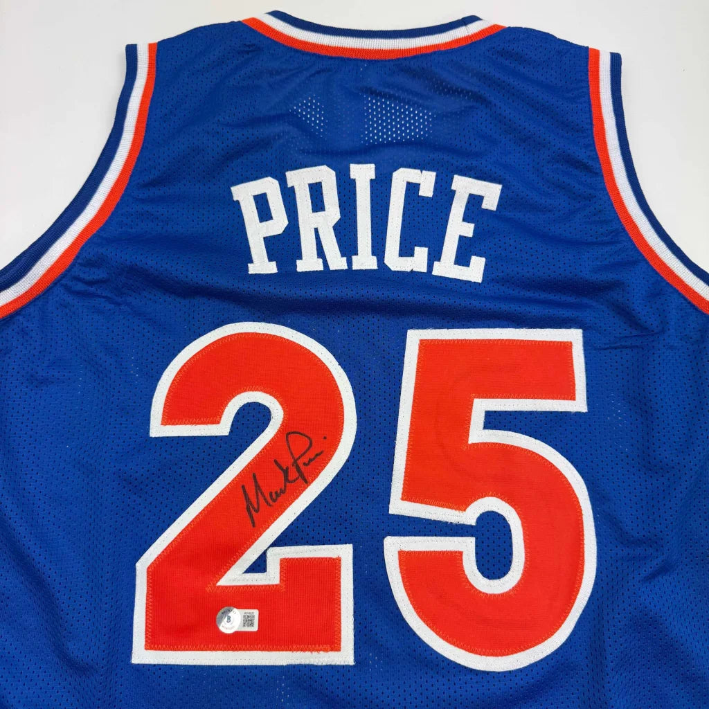 Autographed Mark Price Cleveland Blue Basketball Jersey Beckett BAS COA | Certified Authentic Signed Memorabilia | vintageantiquesgifts.com