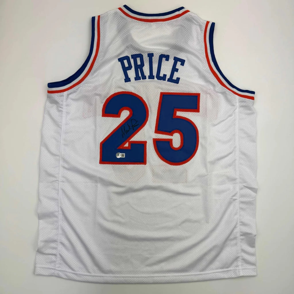 Autographed Mark Price custom Cleveland white basketball jersey with number 25