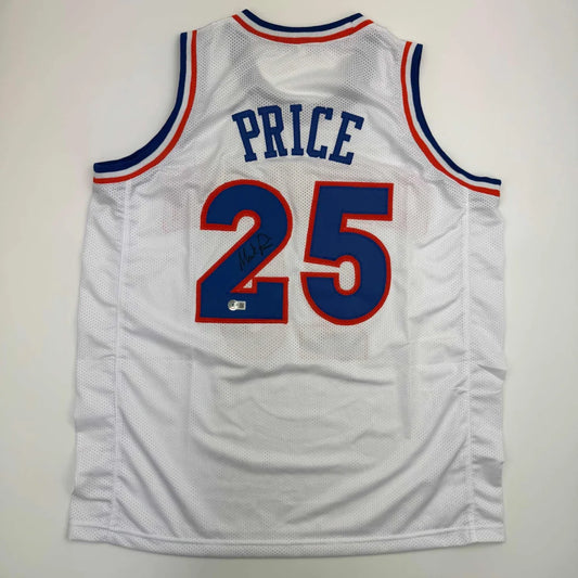 Autographed Mark Price custom Cleveland white basketball jersey with number 25