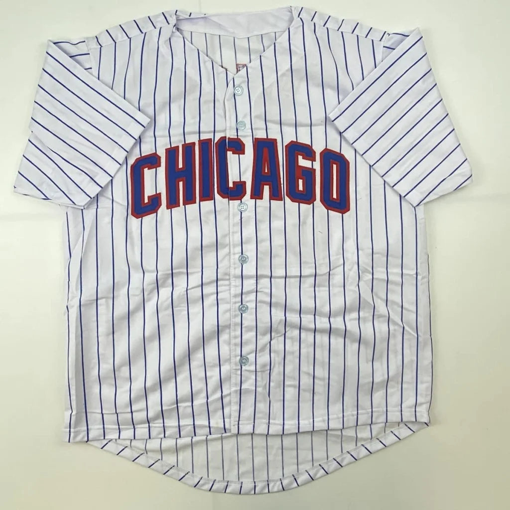 Autographed Mark Prior Chicago Pinstripe Baseball Jersey JSA COA | Authenticated Signed Sports Jersey | vintageantiquesgifts.com