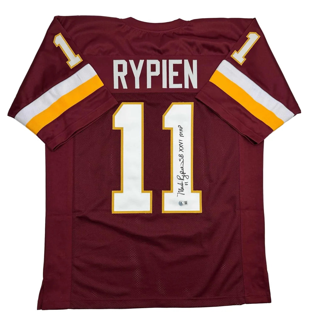 Autographed Mark Rypien custom Washington Redskins jersey