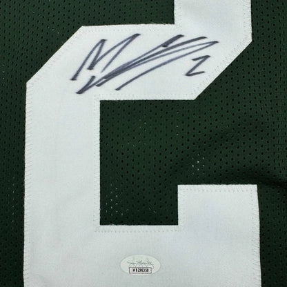 Signed Mason Crosby Green Bay Packers green custom jersey number 6 JSA COA