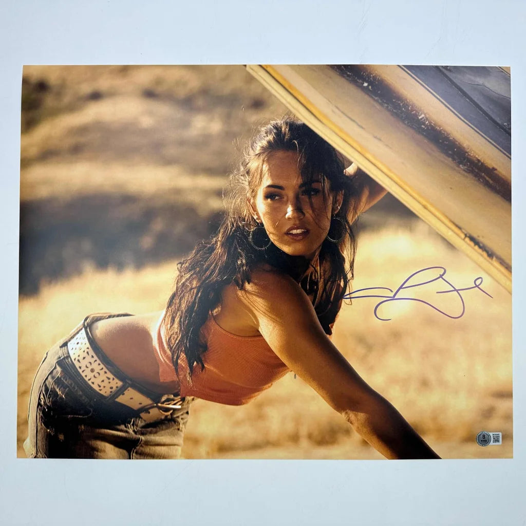 Autographed Megan Fox as Mikaela Banes in Transformers 16x20 photo with Beckett COA