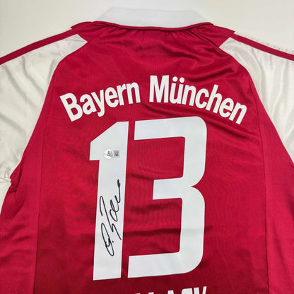 Autographed Michael Ballack FC Bayern Munich Red Soccer Futbol Jersey Beckett BAS COA | Certified Authentic Signed Memorabilia | vintageantiquesgifts.com