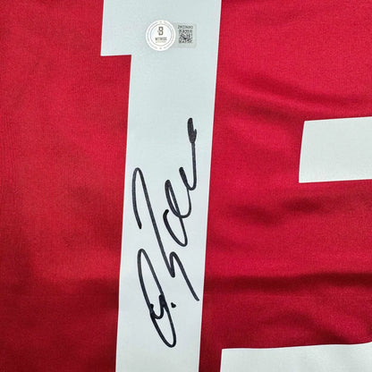 Autographed Michael Ballack FC Bayern Munich Red Soccer Futbol Jersey Beckett BAS COA | Authenticated Signed Sports Jersey | vintageantiquesgifts.com