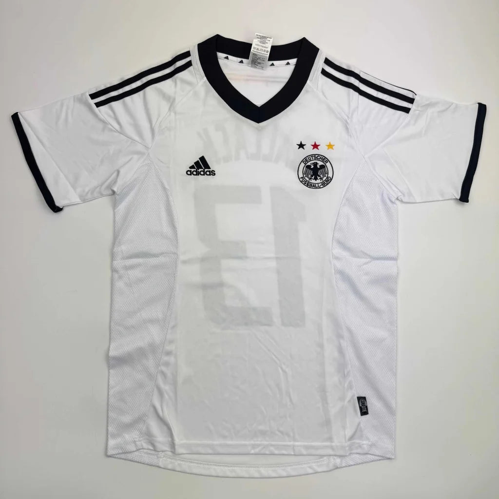 Autographed Michael Ballack Germany White Soccer World Cup Jersey Beckett BAS COA | Authenticated Signed Sports Jersey | vintageantiquesgifts.com