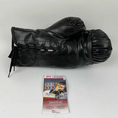Autographed Michael Jinx Spinks Black Everlast Boxing Glove JSA COA | Certified Authentic Signed Memorabilia | vintageantiquesgifts.com