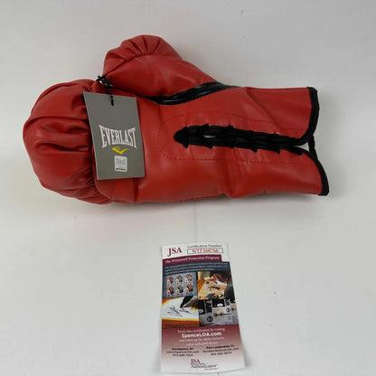 Autographed Michael Jinx Spinks Red Everlast Boxing Glove JSA COA | Certified Authentic Signed Memorabilia | vintageantiquesgifts.com