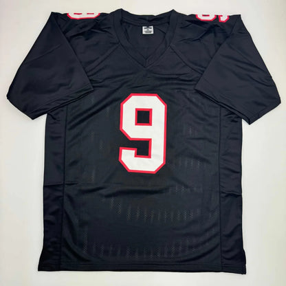 Autographed Michael Penix Jr. Atlanta Black Football Jersey Beckett BAS COA | Authenticated Signed Sports Jersey | vintageantiquesgifts.com