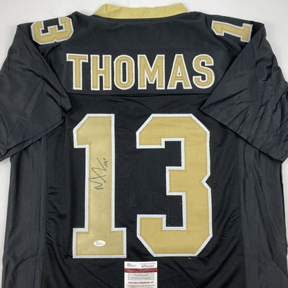 Autographed Michael Thomas New Orleans Black Football Jersey JSA COA | Certified Authentic Signed Memorabilia | vintageantiquesgifts.com