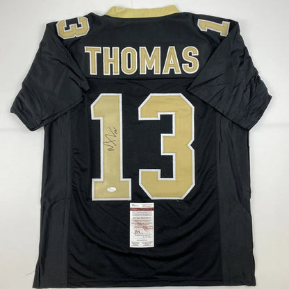 Autographed Michael Thomas New Orleans Black Football Jersey JSA COA | Hall of Fame Sports Memorabilia | vintageantiquesgifts.com