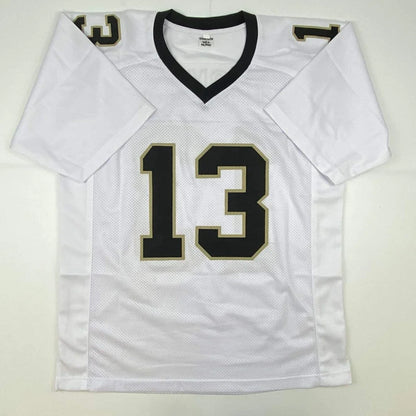 Autographed Michael Thomas New Orleans White Football Jersey JSA COA | Authenticated Signed Sports Jersey | vintageantiquesgifts.com