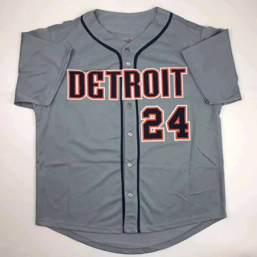 Autographed Miguel Cabrera gray Detroit Tigers custom jersey, JSA COA