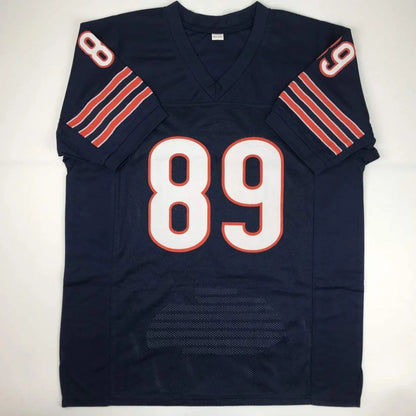 Autographed Mike Ditka navy blue Chicago custom jersey with 89 numerals