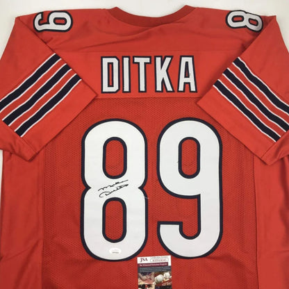 Autographed Mike Ditka Chicago Bears custom jersey back, number 89