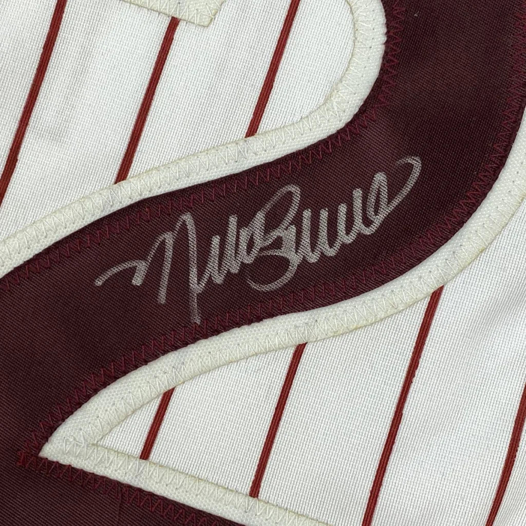 Autographed Mike Schmidt Philadelphia Pinstripe Baseball Jersey JSA COA | Authenticated Signed Sports Jersey | vintageantiquesgifts.com