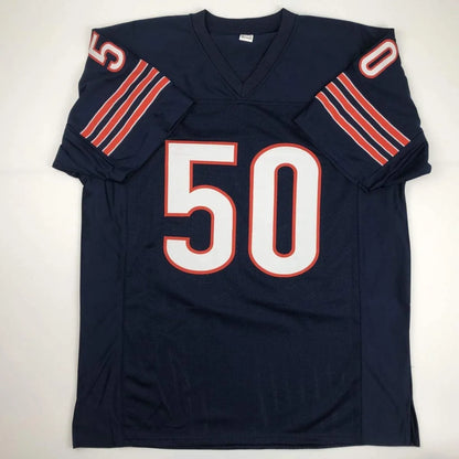 Autographed Mike Singletary HOF 98 Chicago Blue Football Jersey JSA COA | Authenticated Signed Sports Jersey | vintageantiquesgifts.com