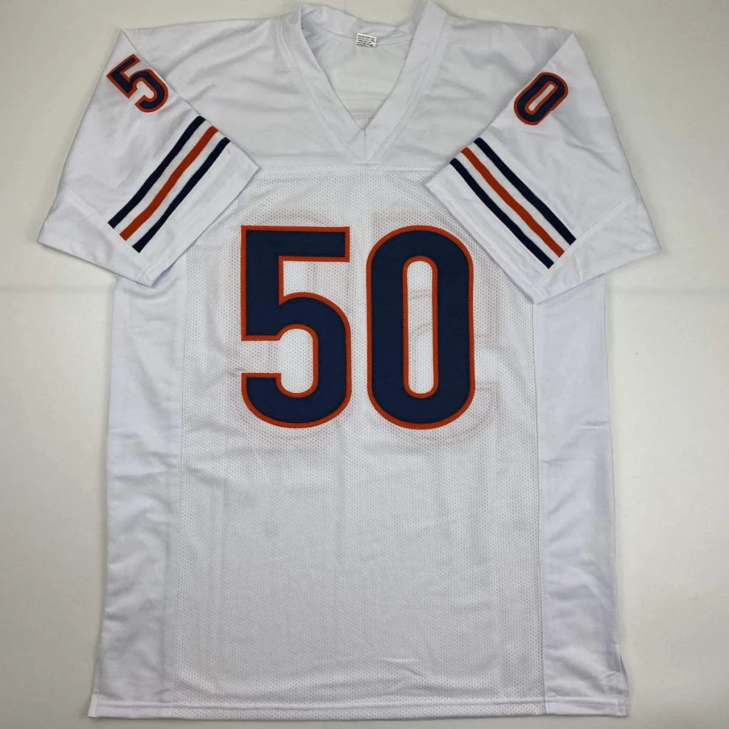 Autographed Mike Singletary HOF 98 Chicago White Football Jersey JSA COA | Authenticated Signed Sports Jersey | vintageantiquesgifts.com