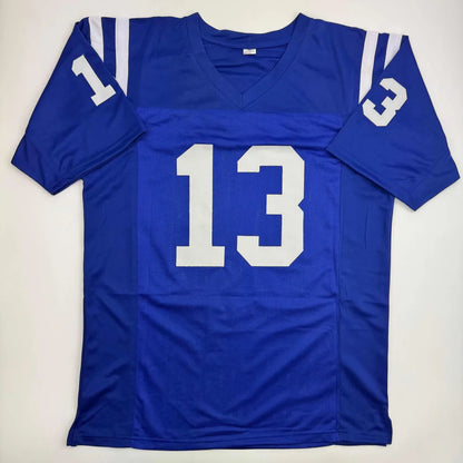 Autographed Mike Vanderjagt Dallas Blue Football Jersey JSA COA | Authenticated Signed Sports Jersey | vintageantiquesgifts.com