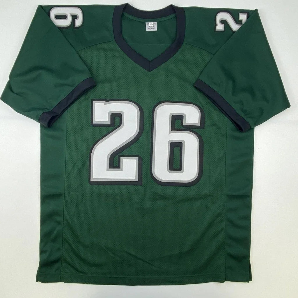 Autographed Miles Sanders Philadelphia Green Football Jersey JSA COA | Authenticated Signed Sports Jersey | vintageantiquesgifts.com