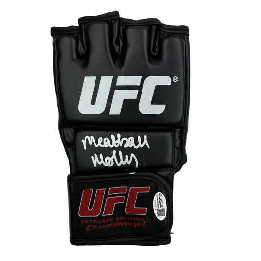 Autographed/Signed Molly Meatball McCann UFC MMA Fighting Glove JSA COA