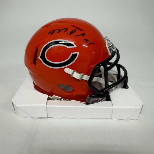 Autographed Montez Sweat Chicago Bears Orange Alternate Mini Football Helmet Beckett BAS COA | Hall of Fame Sports Memorabilia | vintageantiquesgifts.com