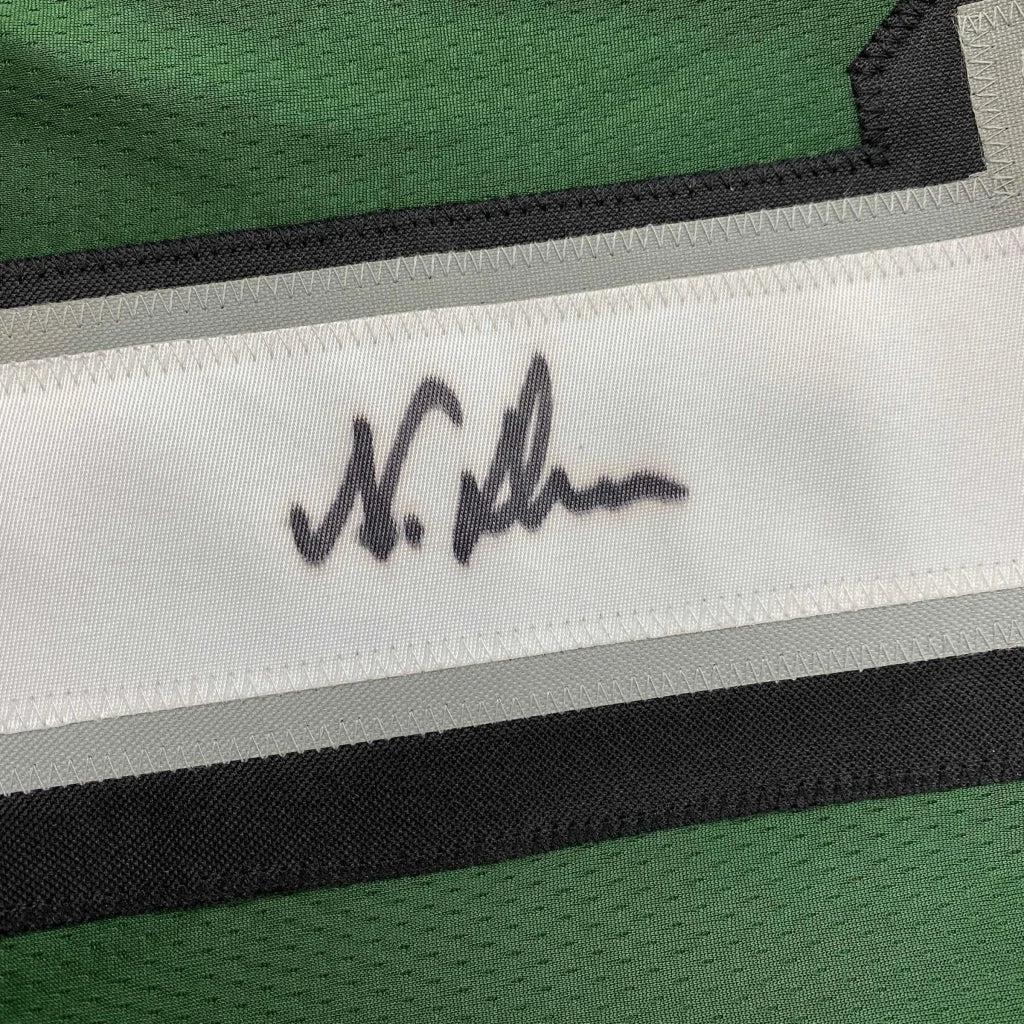 Nakobe Dean signed custom jersey in green white stripes with JSA COA