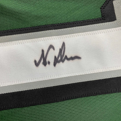 Nakobe Dean signed custom jersey in green white stripes with JSA COA