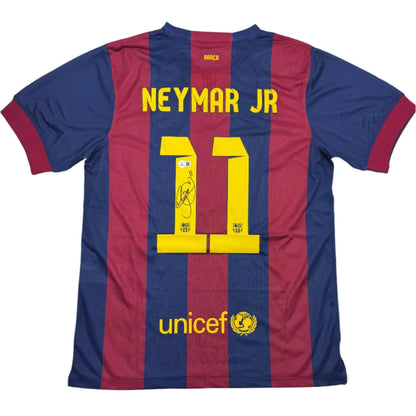 Neymar Jr. #11 Barcelona home jersey autograph professional sports league custom jersey