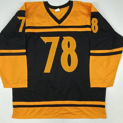 Autographed Nick Castle Michael Myers Halloween Black Movie Jersey PSA/DNA COA | Authenticated Signed Sports Jersey | vintageantiquesgifts.com