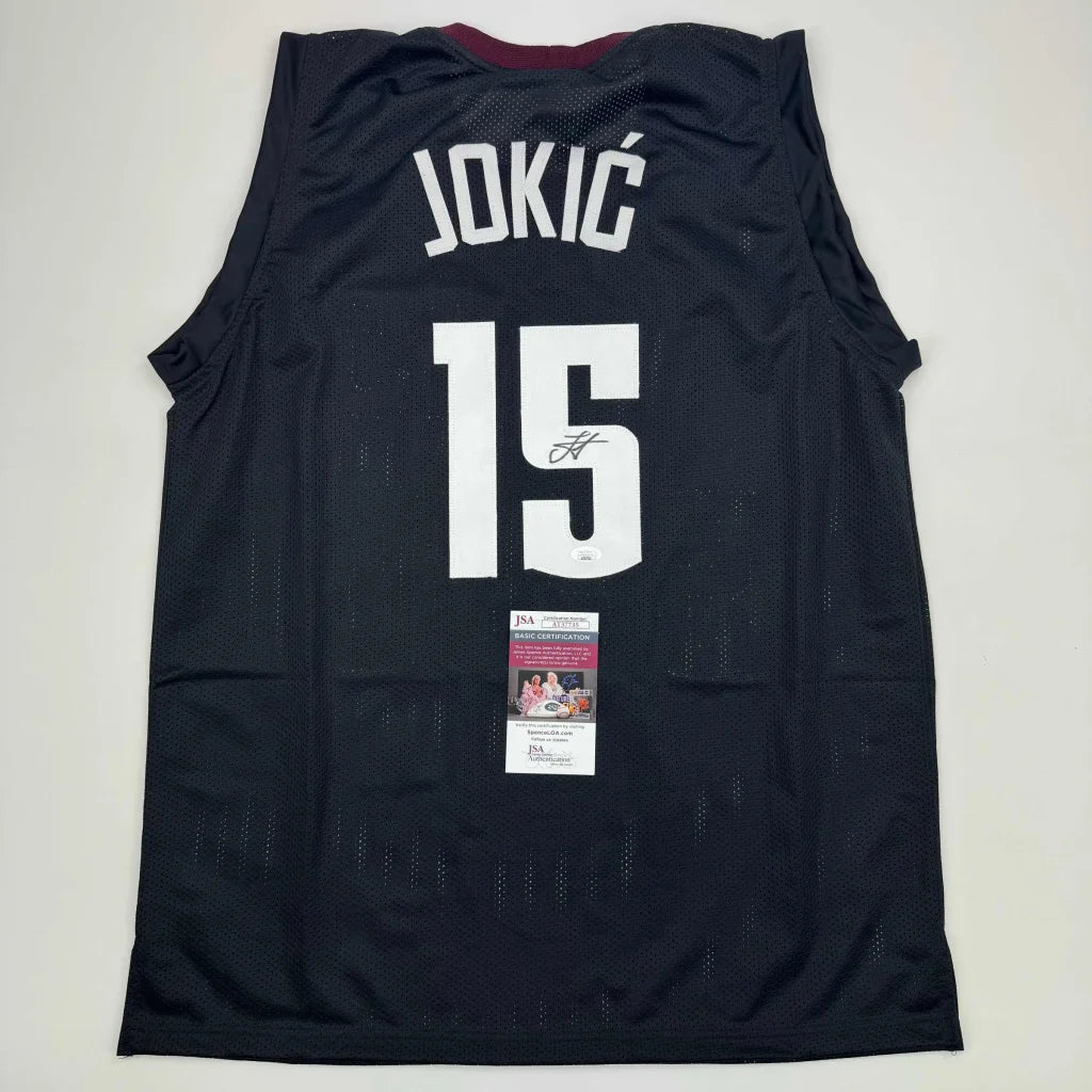 Autographed Nikola Jokic Denver Black 5280 City Edition Basketball Jersey JSA COA | Hall of Fame Sports Memorabilia | vintageantiquesgifts.com