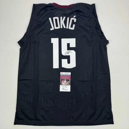 Autographed Nikola Jokic Denver Black 5280 City Edition Basketball Jersey JSA COA | Hall of Fame Sports Memorabilia | vintageantiquesgifts.com