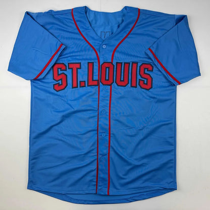 Autographed Nolan Arenado St. Louis Blue Baseball Jersey JSA COA | Authenticated Signed Sports Jersey | vintageantiquesgifts.com
