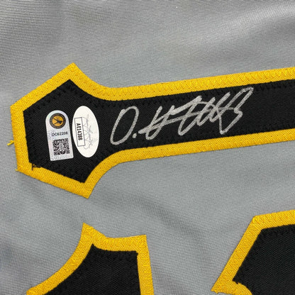 Autographed Oneil Cruz Pittsburgh Grey Baseball Jersey JSA COA | Authenticated Signed Sports Jersey | vintageantiquesgifts.com