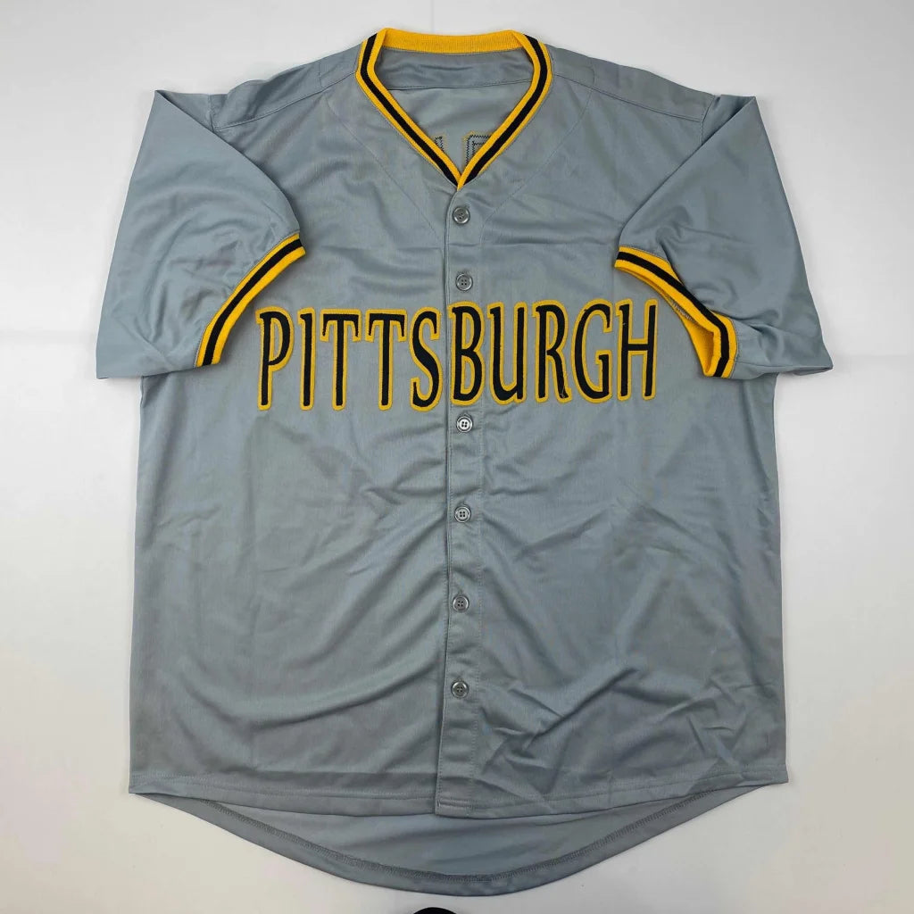 Autographed Oneil Cruz Pittsburgh Grey Baseball Jersey JSA COA | Authenticated Signed Sports Jersey | vintageantiquesgifts.com