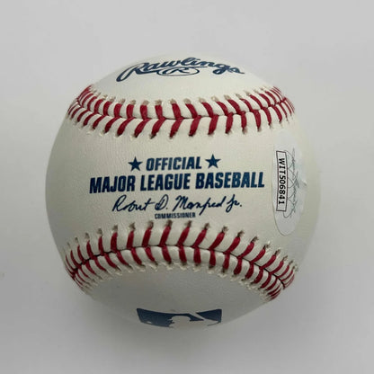 Autographed Ozzie Guillen Rawlings Official Major League Baseball ROML JSA COA Auto | Certified Authentic Signed Memorabilia | vintageantiquesgifts.com