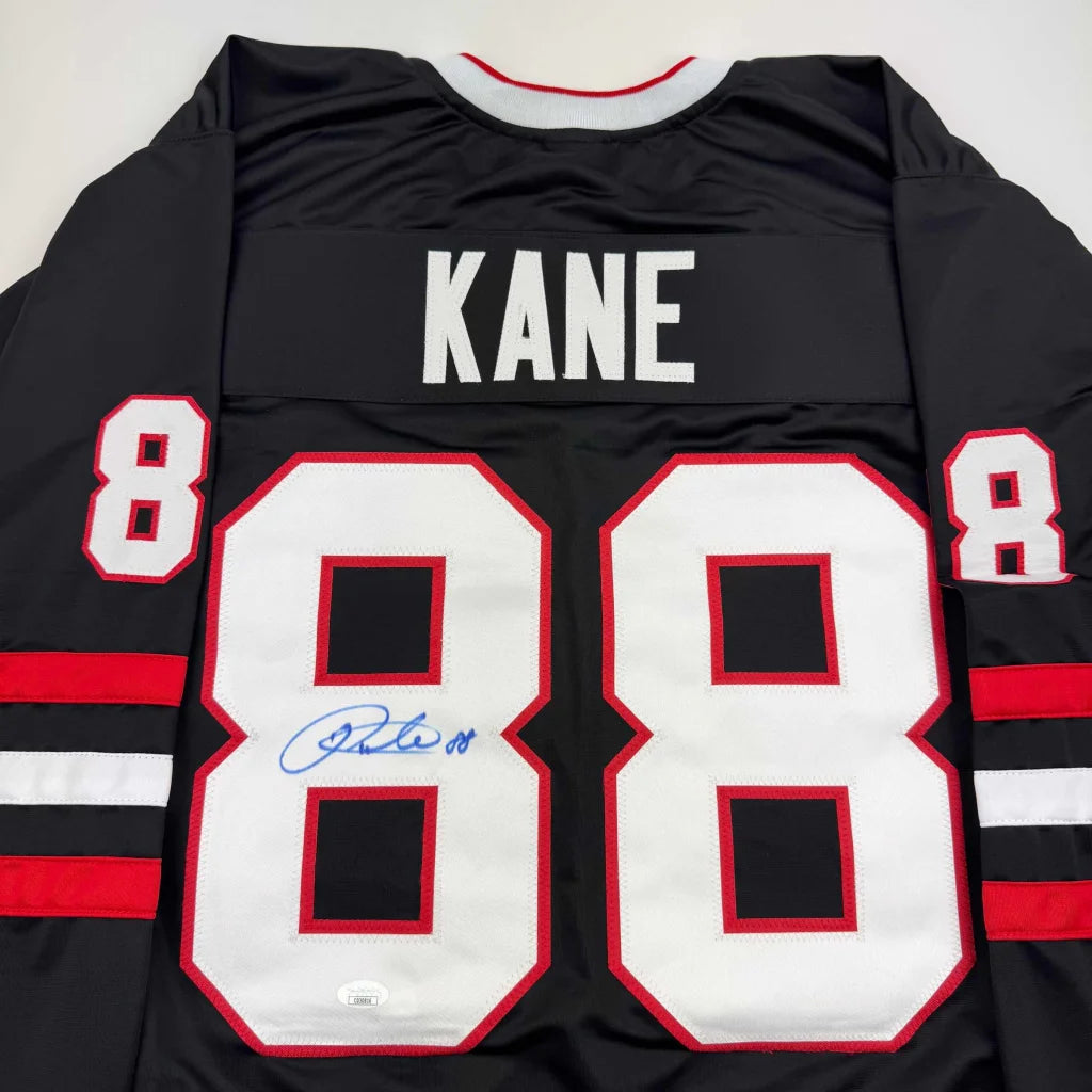 Black KANE 88 jersey with signature from professional sports league player