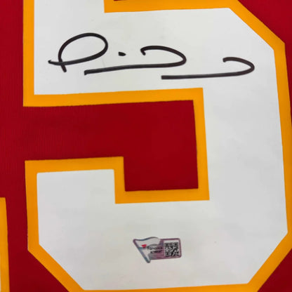 Red Patrick Mahomes Kansas City Chiefs signed jersey with signature and Fanatics COA