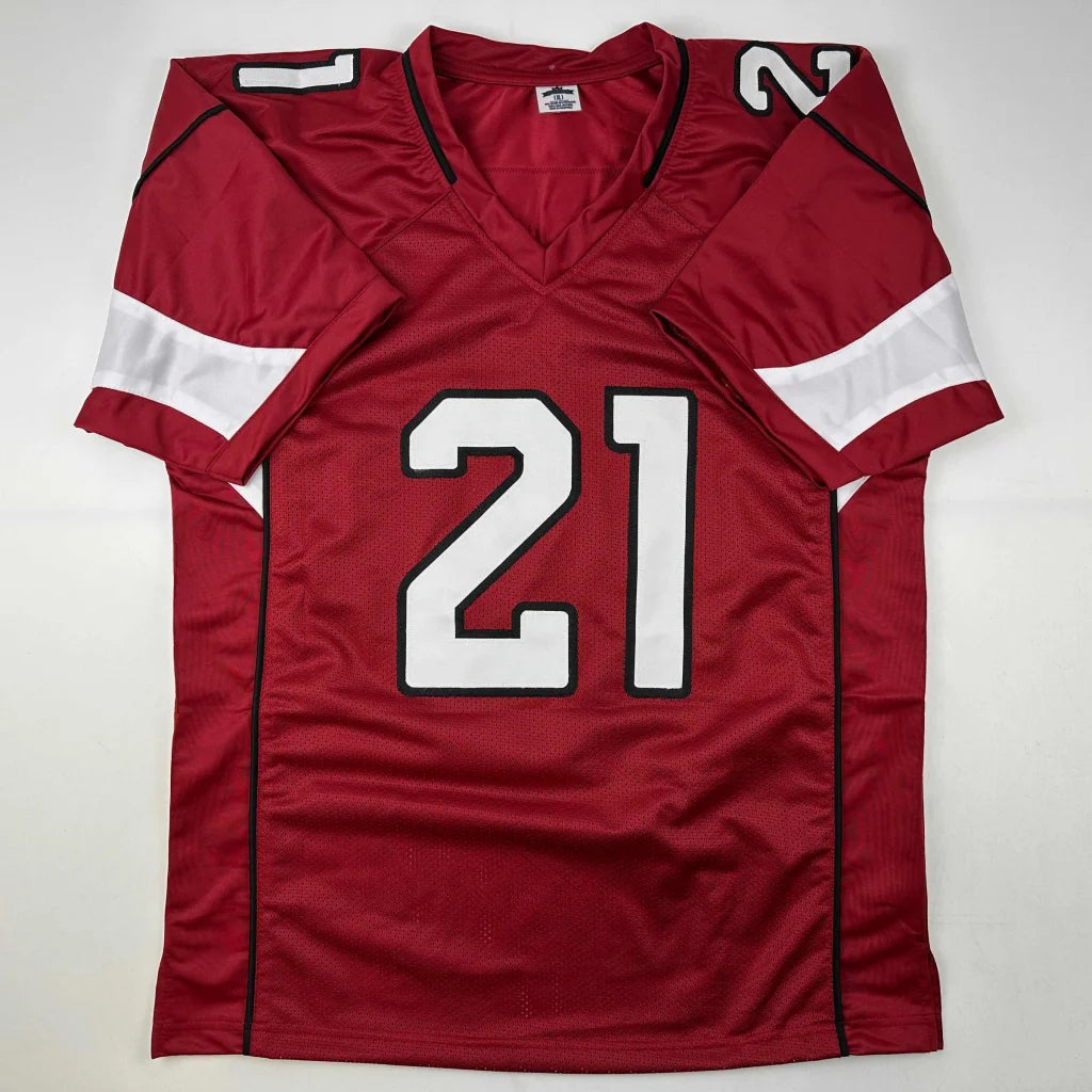 Autographed Patrick Peterson Arizona red custom jersey number 21, JSA COA