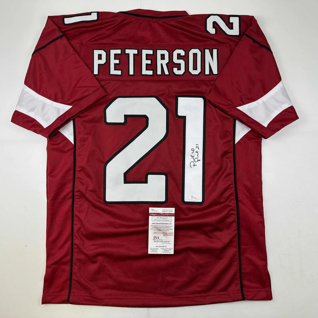 Autographed Patrick Peterson custom Arizona Cardinals jersey, NFL pro sports