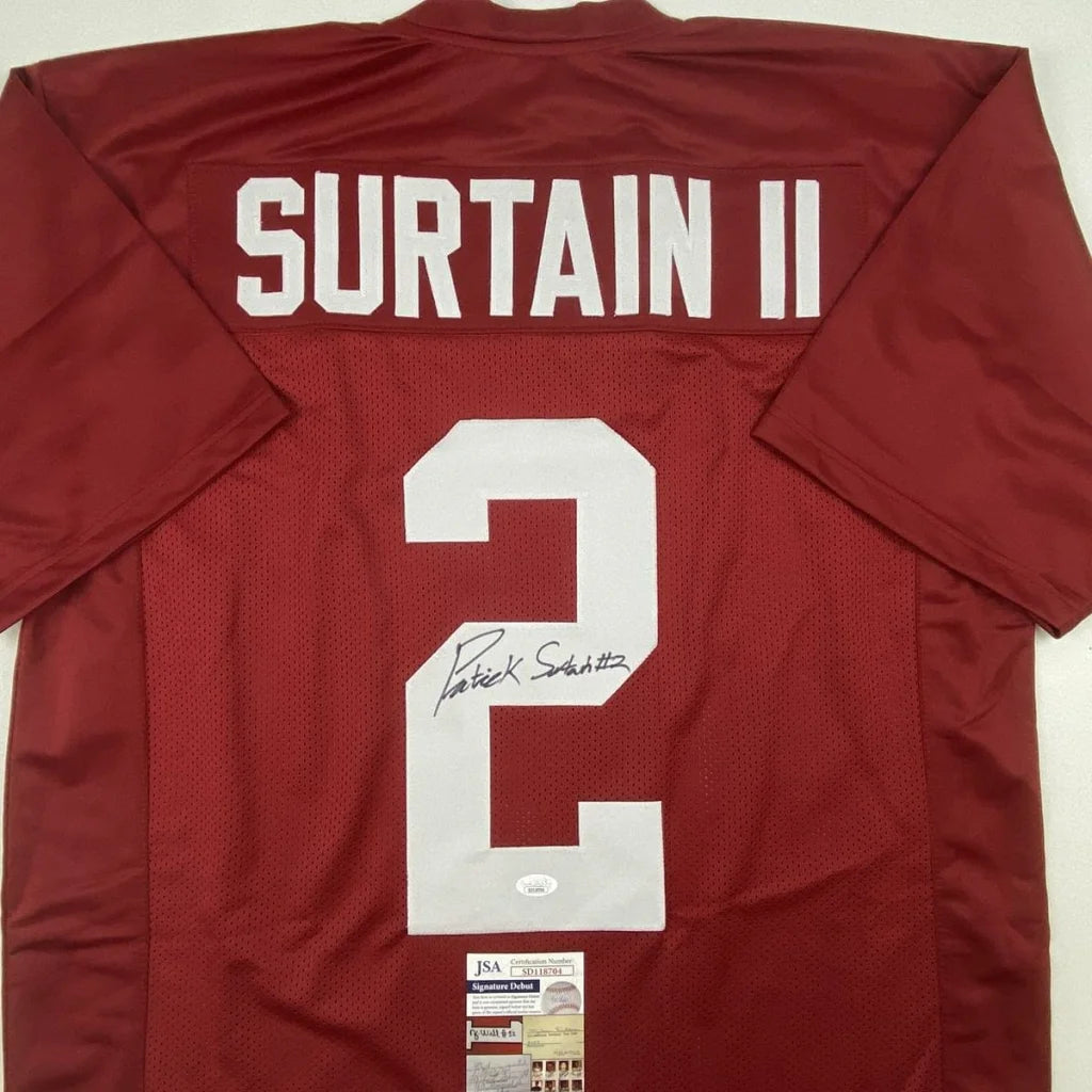 Patrick Surtain custom jersey signed with JSA COA for display or collection
