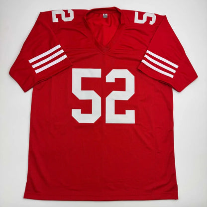 Autographed Patrick Willis San Francisco Red Football Jersey Beckett BAS COA | Authenticated Signed Sports Jersey | vintageantiquesgifts.com