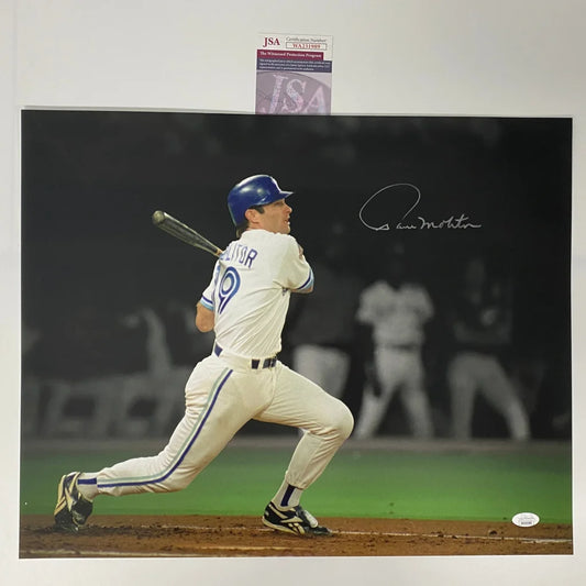 Autographed Paul Molitor Milwaukee Brewers 16x20 photo with JSA third-party authentication