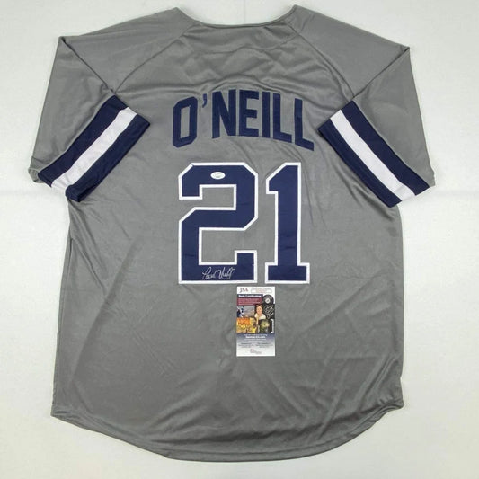 Autographed Paul O'Neill New York Grey Baseball Jersey JSA COA | Hall of Fame Sports Memorabilia | vintageantiquesgifts.com
