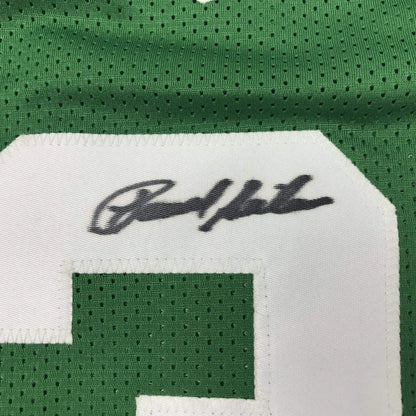 Green mesh jersey with autograph from professional sports league, custom jersey for fans