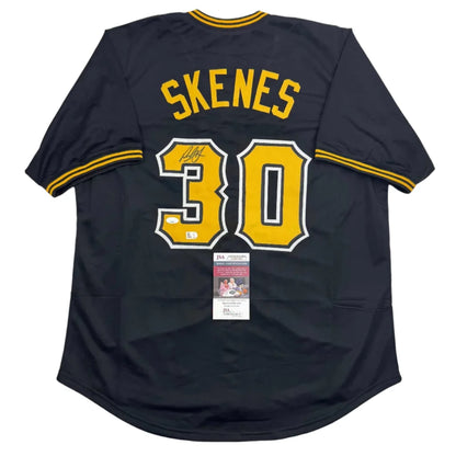 Black custom jersey with SKENES 30 autographed for professional sports fans