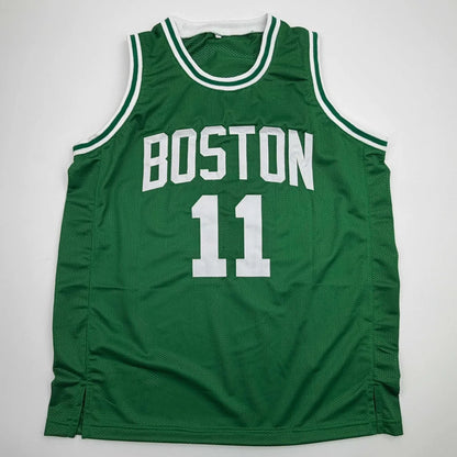 Autographed Payton Pritchard green Boston custom jersey with number 11