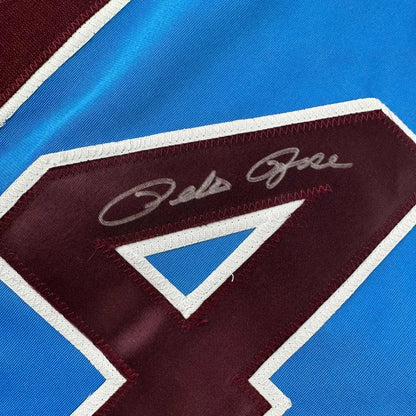 Autographed Pete Rose Philadelphia Retro Blue Baseball Jersey JSA COA | Authenticated Signed Sports Jersey | vintageantiquesgifts.com