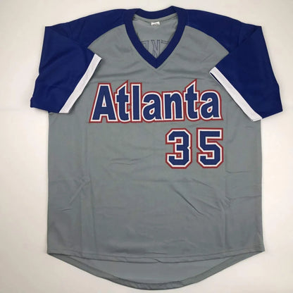 Autographed Phil Niekro Atlanta Grey Baseball Jersey JSA COA | Authenticated Signed Sports Jersey | vintageantiquesgifts.com